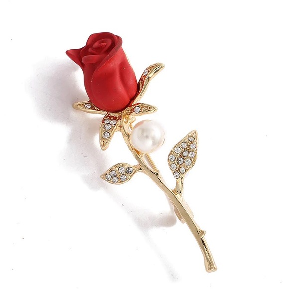 Rose Brooch flower pin rose pin mother's day gift valentine gift - Picture 5 of 9